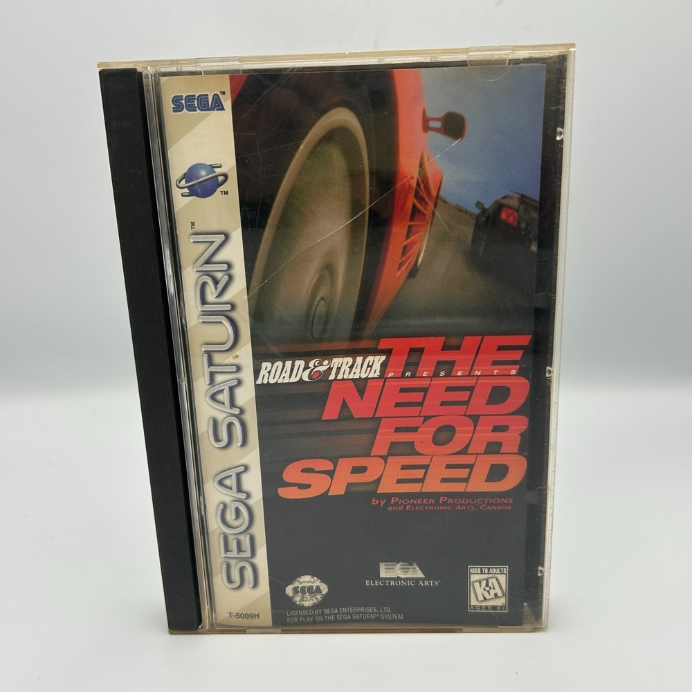 NO GAME The Need For Speed (Sega Saturn, 1996)  Manual and Case Only